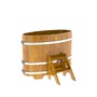 Купель BentWood овальная из лиственницы (0,69х1,31 м.), h=1 м. Натуральная Рустик для купания фото - 1 BentWood овальная из лиственницы (0,69х1,31 м.), h=1 м. Натуральная Рустик купель фото фото - 1