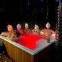 Купель Фурако Polar Spa ELITE QUATTRO 200 квадратная с интегрированной печью для 6-8 человек (термососна темная) фото  фото - 12