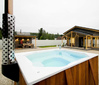 Купель Фурако Polar Spa ELITE QUATTRO 200 квадратная с интегрированной печью для 6-8 человек (термососна темная) фото  фото - 7
