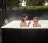 Купель Фурако Polar Spa ELITE QUATTRO 200 квадратная с интегрированной печью для 6-8 человек (термососна темная) фото  фото - 27